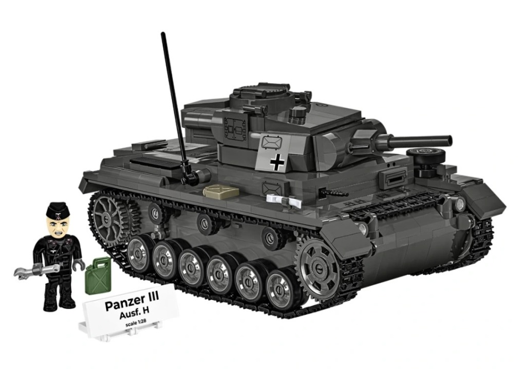 Cobi 2672 II WW Panzer III Ausf. H, 1:28, 963 kostek