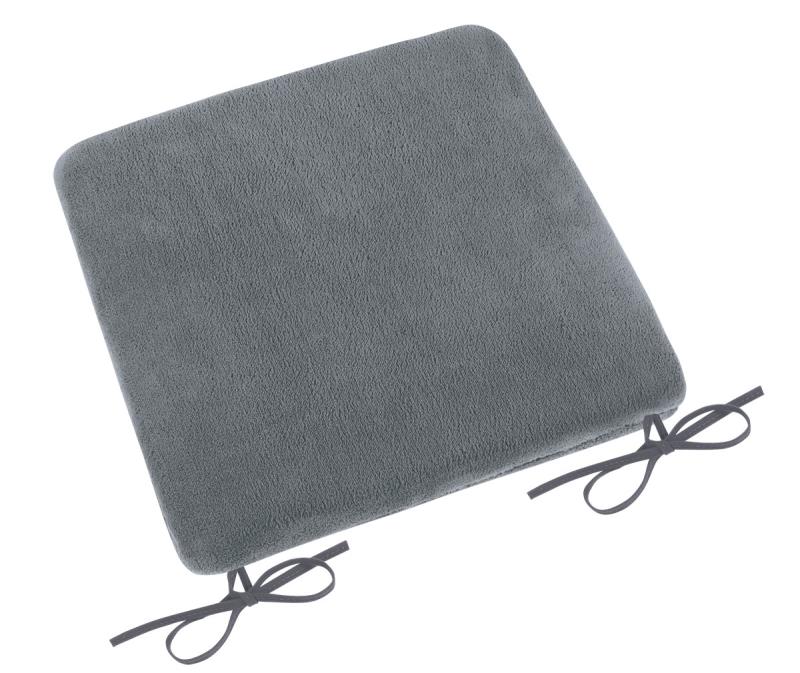 Bellatex Sedák hladký Korall micro šedý - 40x40 cm