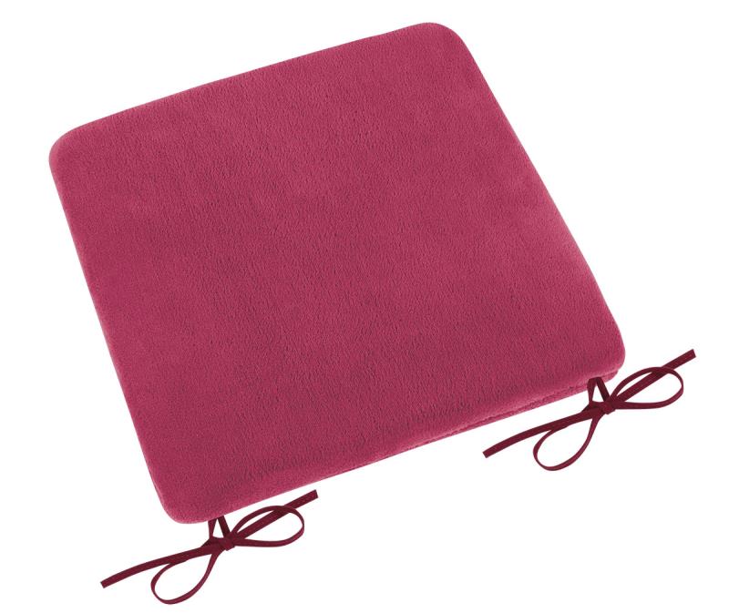 Bellatex Sedák hladký Korall micro bordový - 40x40 cm