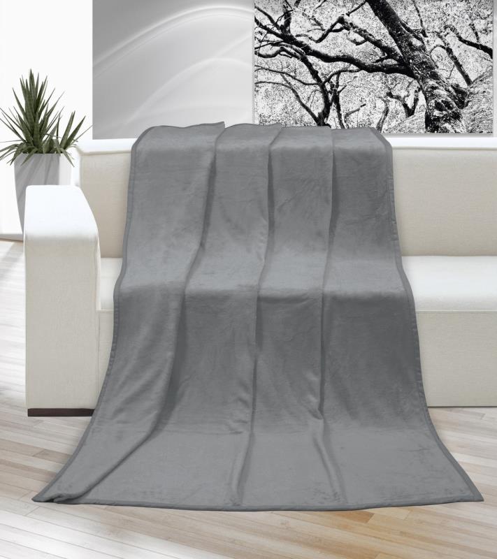 Bellatex Přikrývka Korall micro Šedá - 150x200 cm
