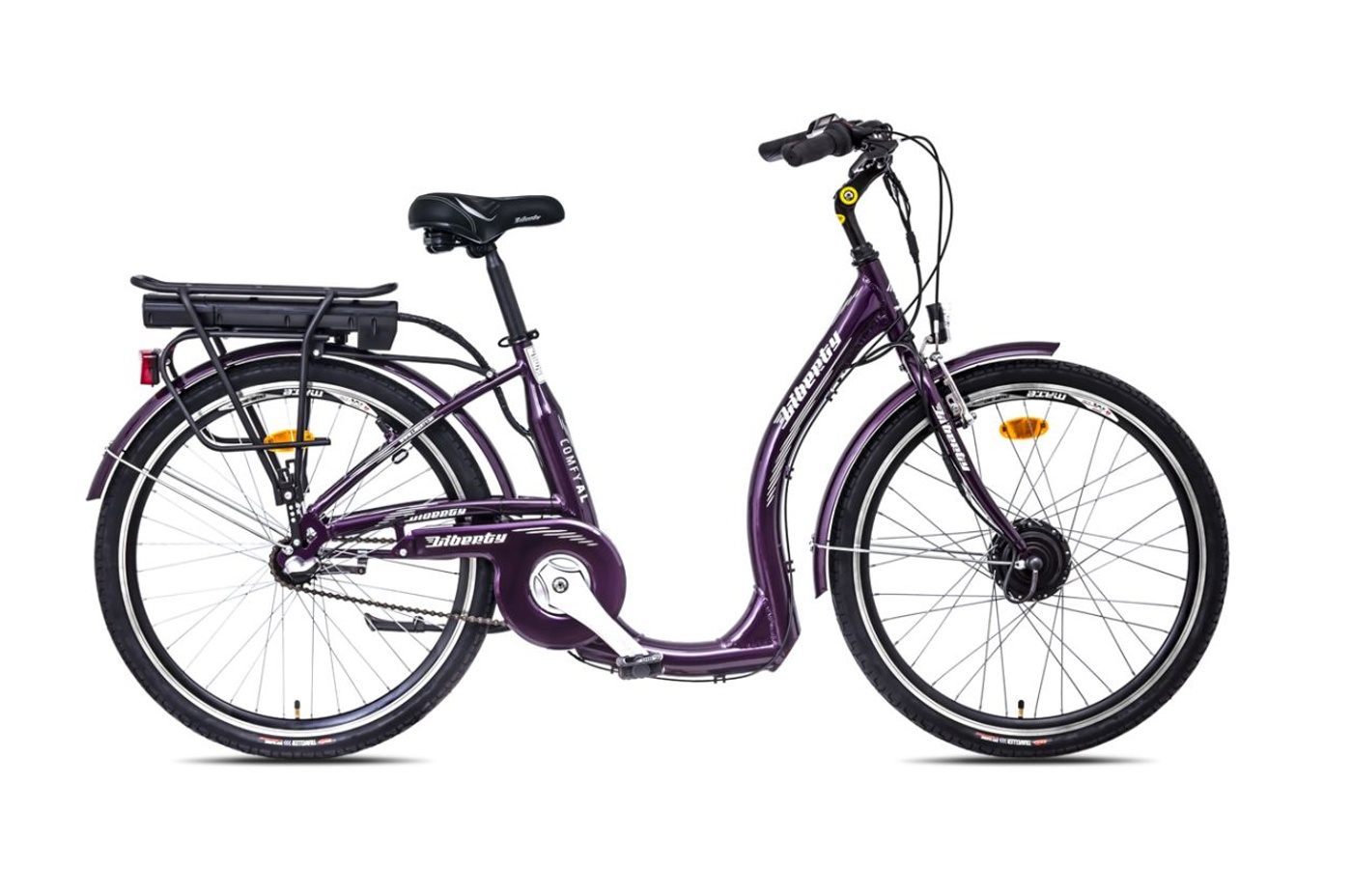 Elektrokolo pro seniory Liberty Comfy AL Nexus 7spd. 26", 36V/10,4 Ah, fialové