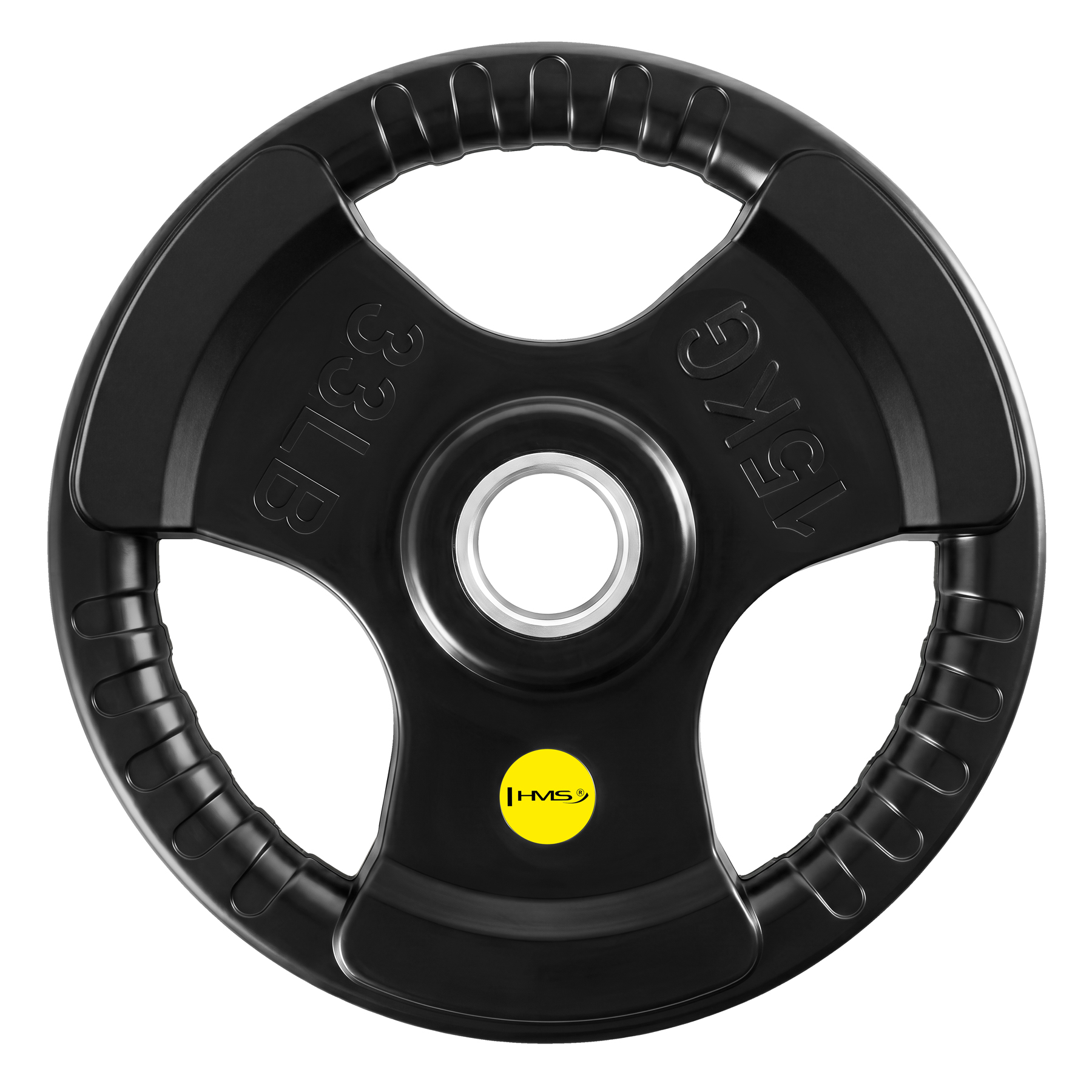 Olympijský pogumovaný kotouč HMS TOK15 Pro, 15 kg