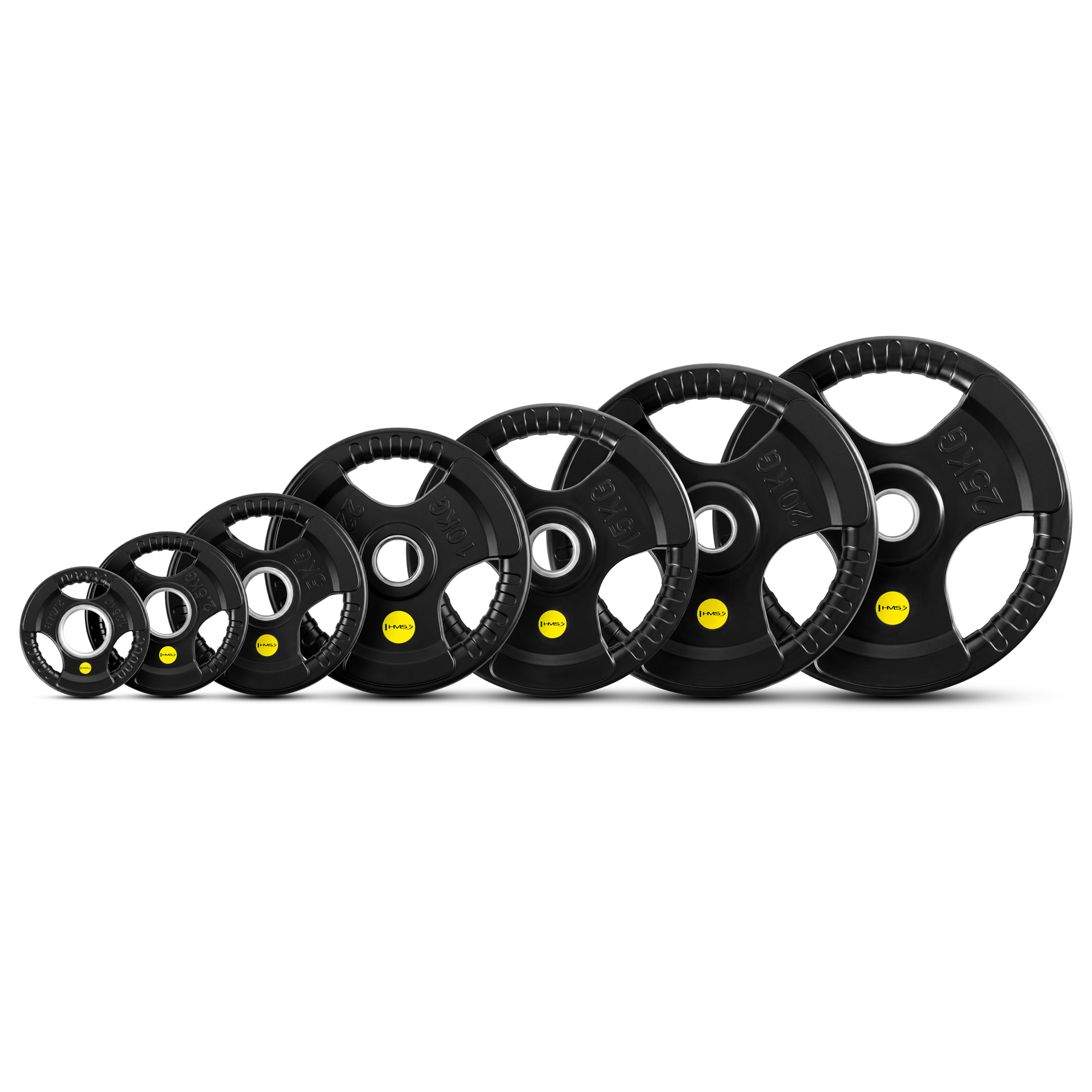 Olympijský pogumovaný kotouč HMS TOK20 Pro, 20 kg