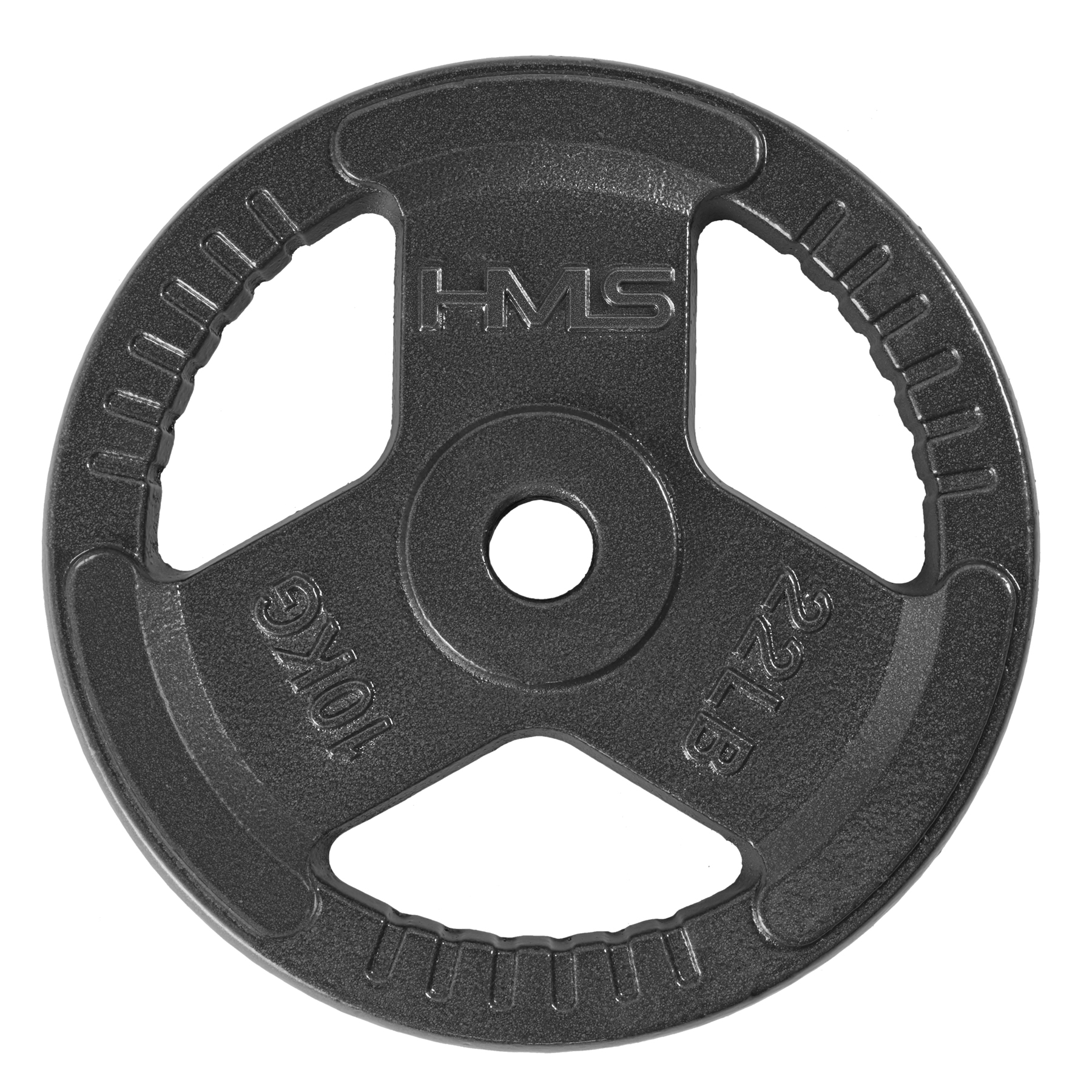 Litinový kotouč s držadlem HMS Hammertone THM10, 10 kg, antracit