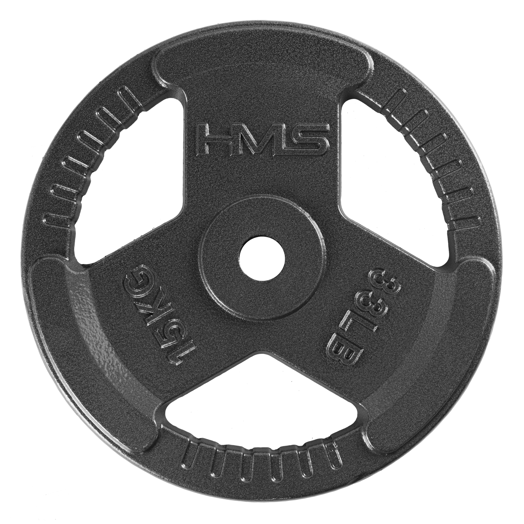Litinový kotouč s držadlem HMS Hammertone THM15, 15 kg, antracit