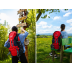 Batoh Mountains 50 L na horskou turistiku, červený