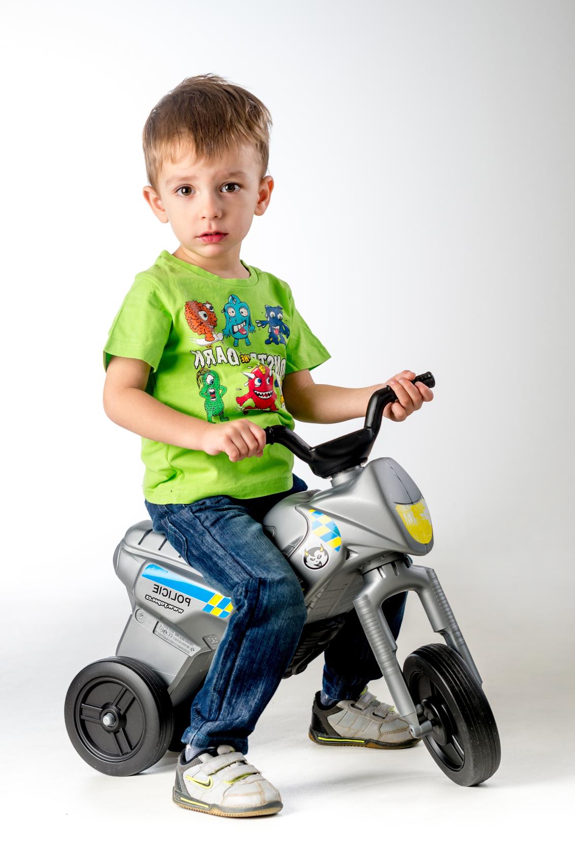 Odrážedlo Enduro Yupee Policie velké, nostnost 25 kg