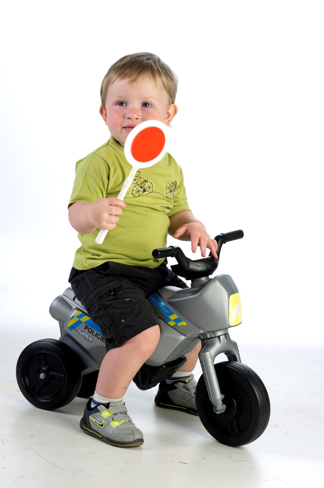 Odrážedlo Enduro Yupee Policie velké, nostnost 25 kg