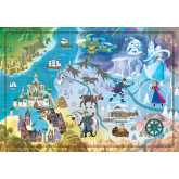 Clementoni puzzle 1000 dílků - Disney Mapa Frozen