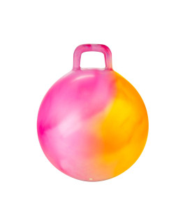 Skákací míč oranžovo-růžový s úchytem 45cm
