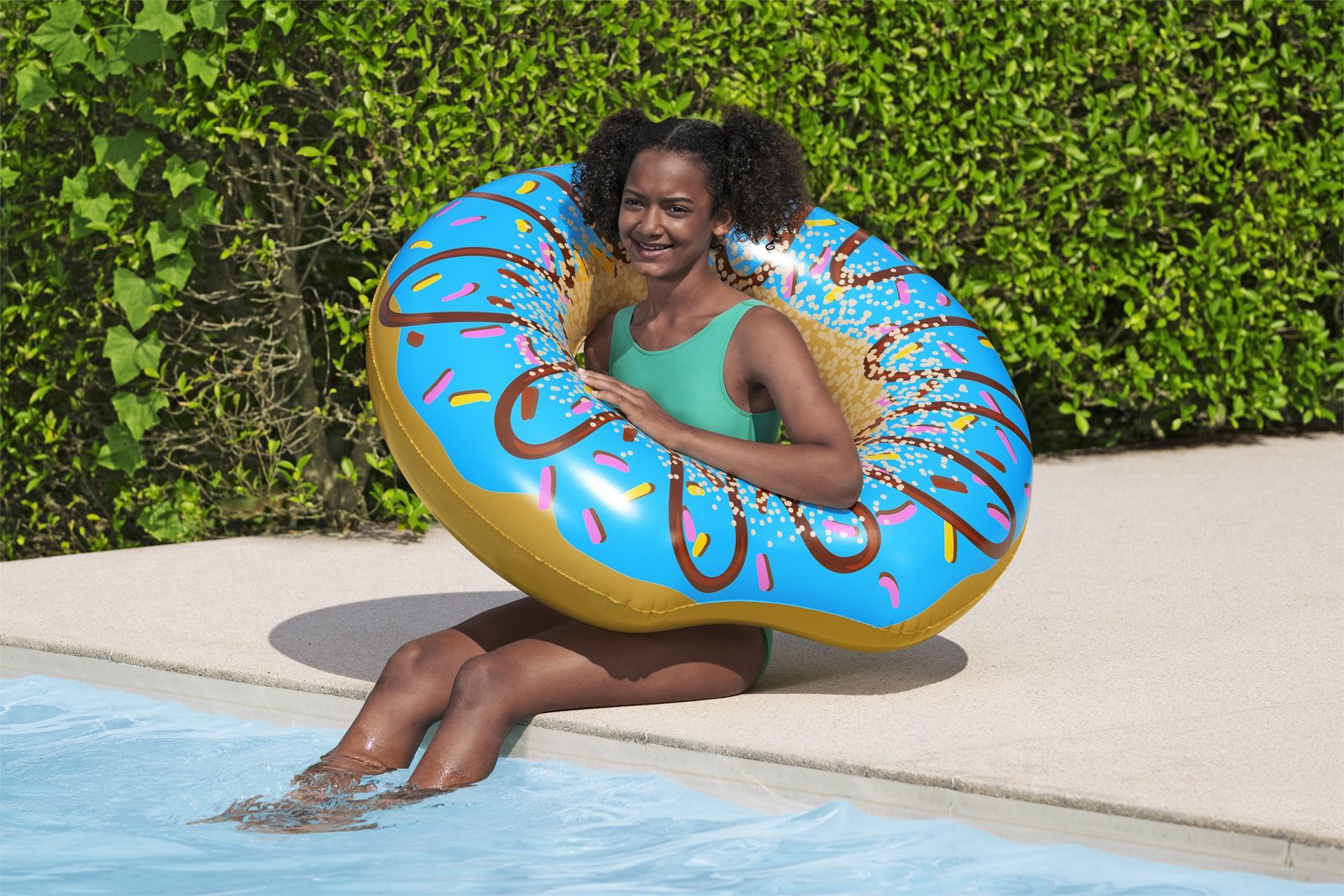 Bestway 36118 Nafukovací kruh donut modrý, průměr 107cm