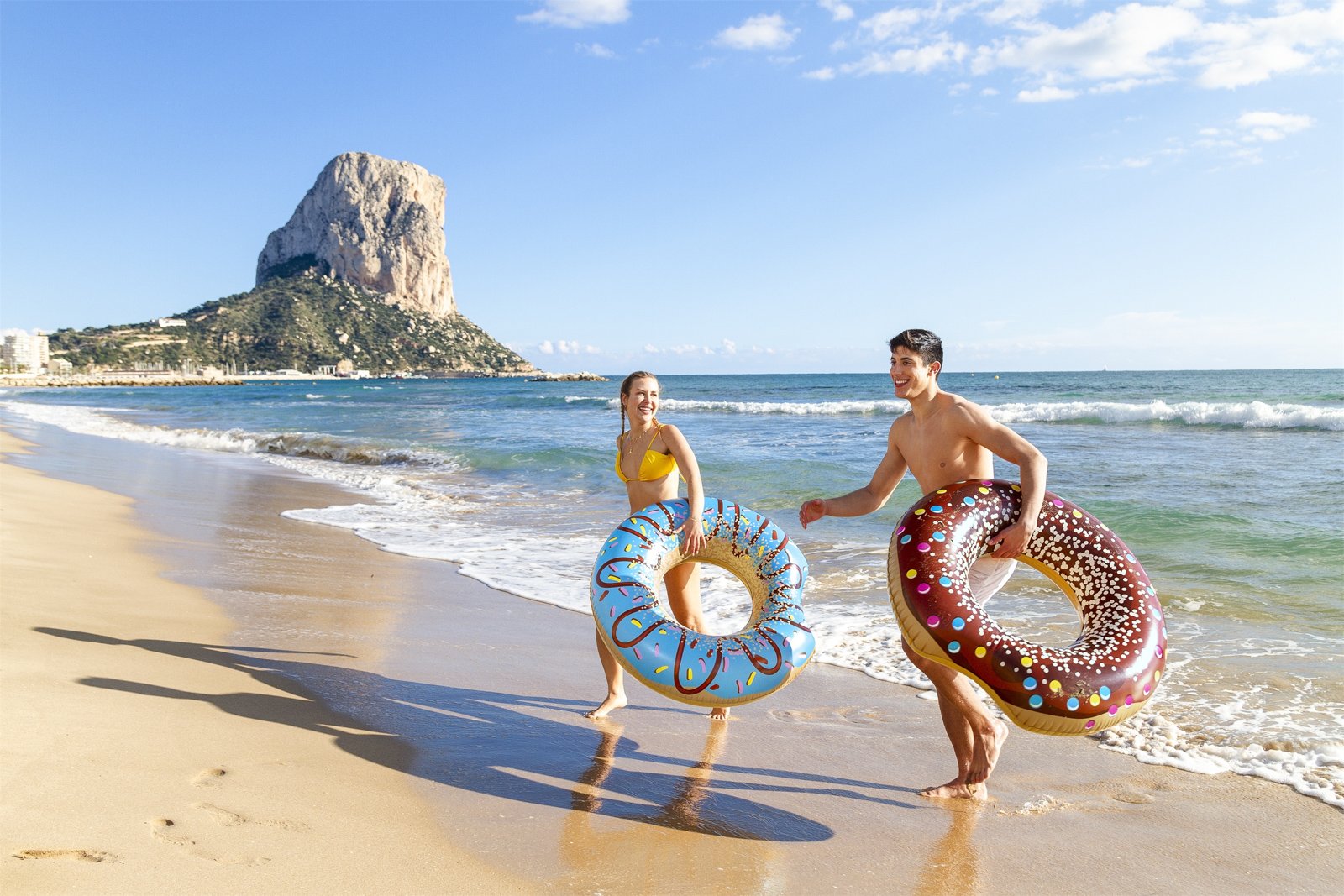 Bestway 36118 Nafukovací kruh donut modrý, průměr 107cm