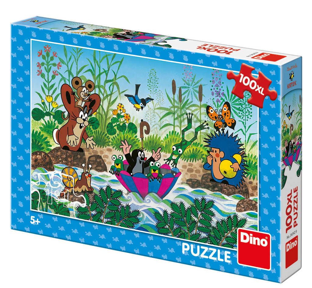 Dino Puzzle Krtečkova plavba 100XL