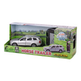 Kids Globe Traffic Volvo EX90 s přívěsem pro koně zpětný chod, 28cm 