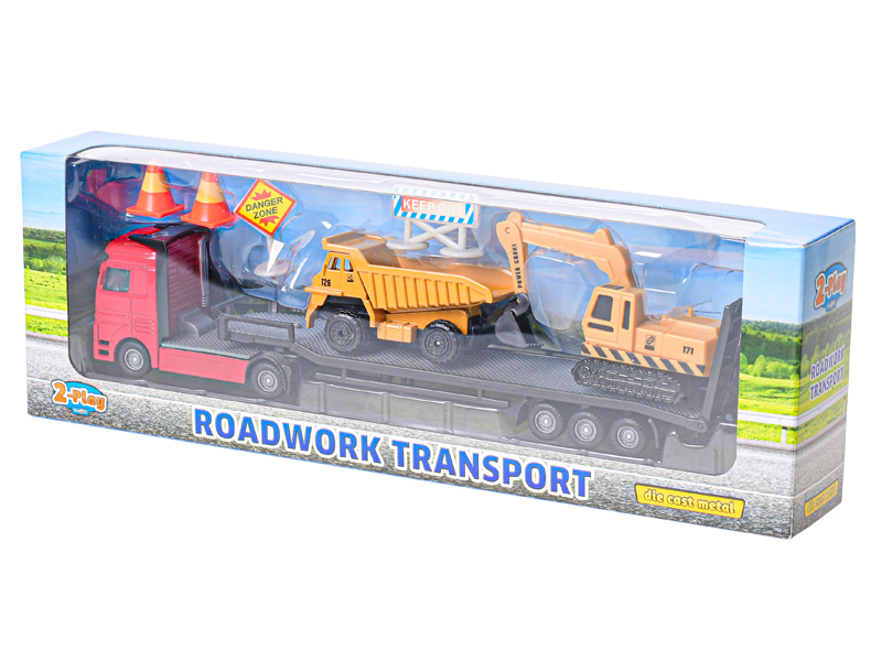Play Traffic nakladač se stavebním autem volný chod, 25cm