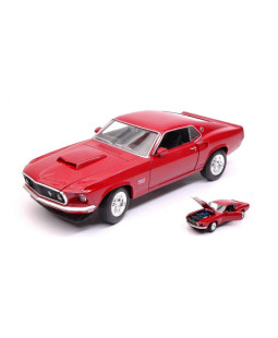 Welly Ford Mustang Boss 429, 1969, červený 1:24