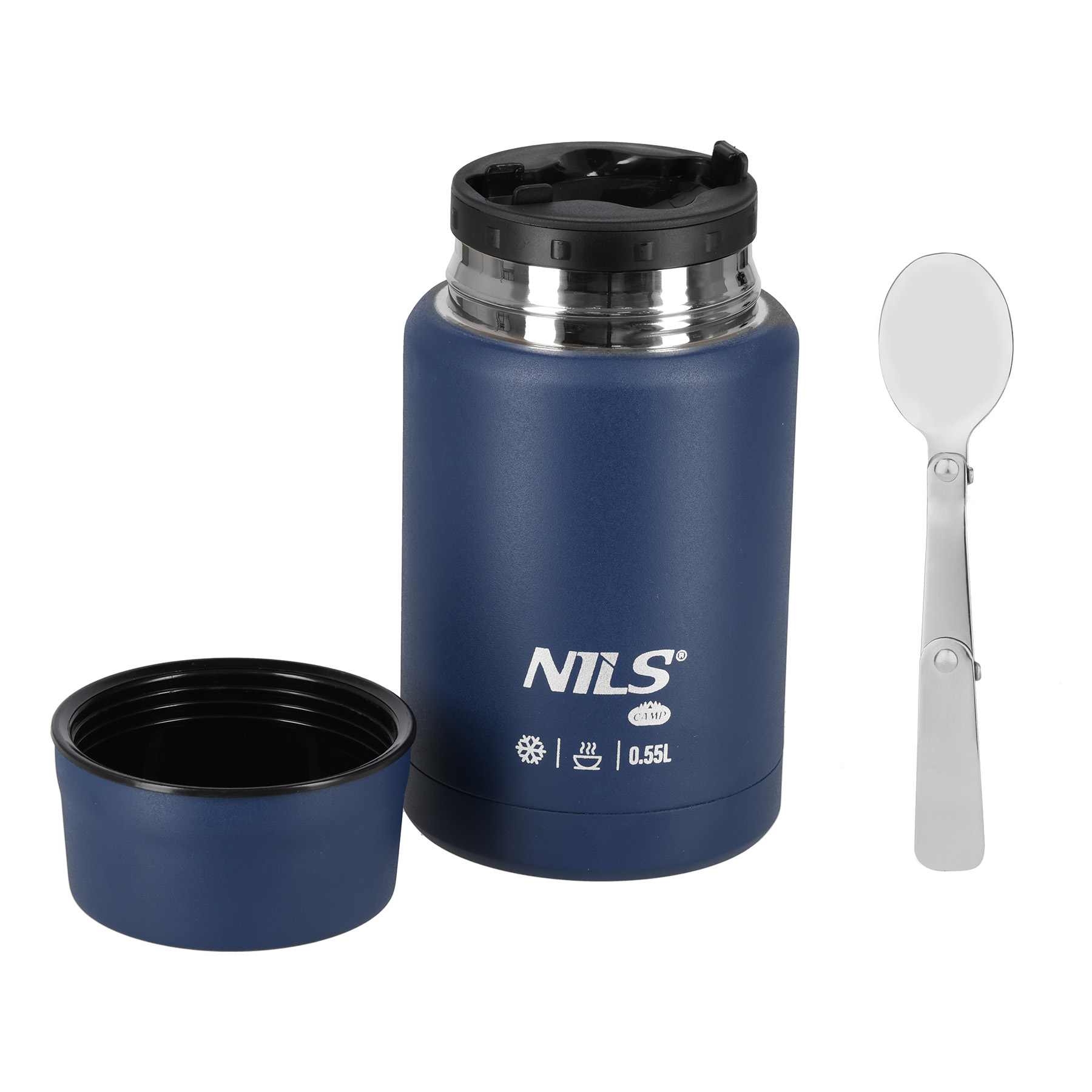 Termoska na jídlo NILS Camp NC3807, modrá, 550 ml