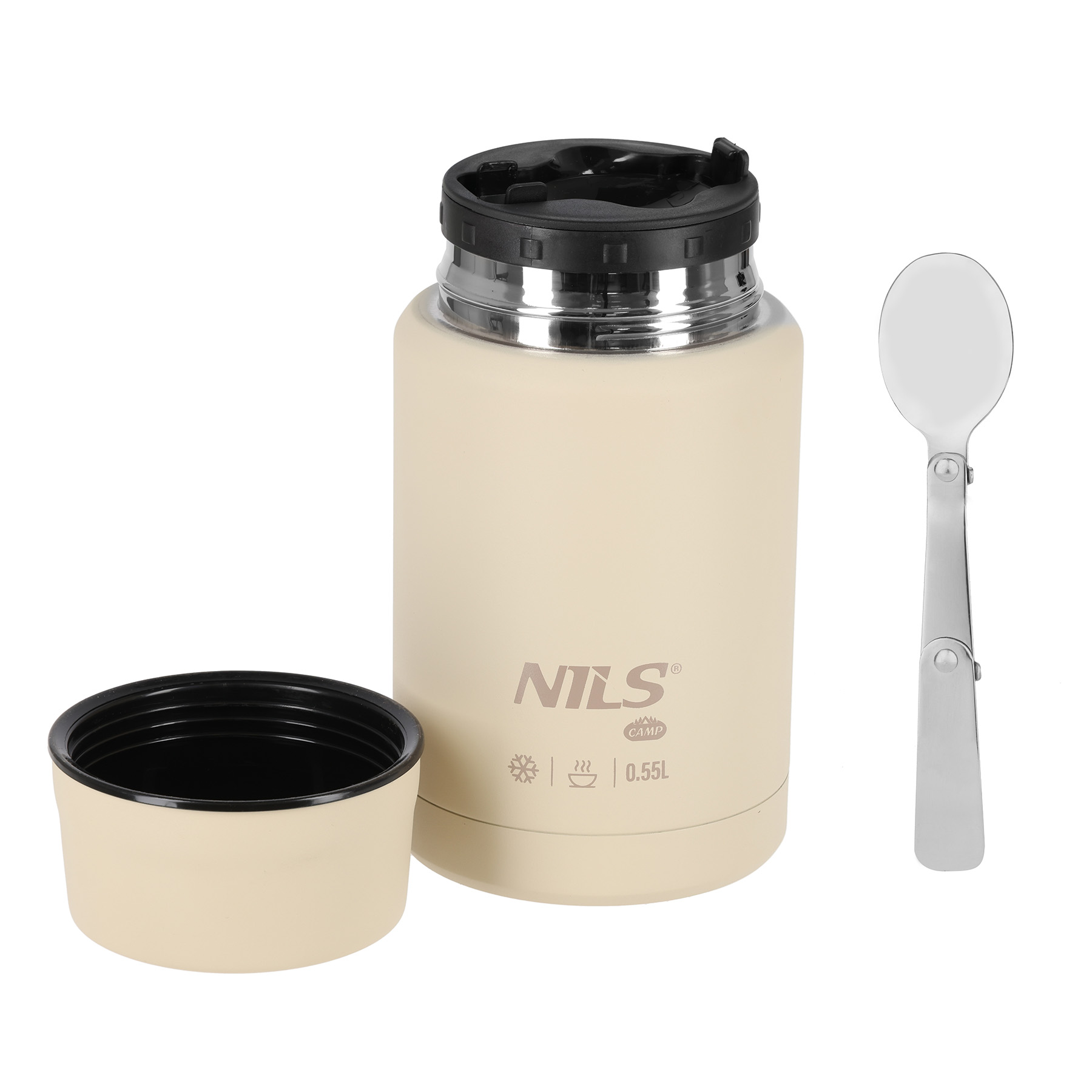 Termoska na jídlo NILS Camp NC3807, béžová, 550 ml