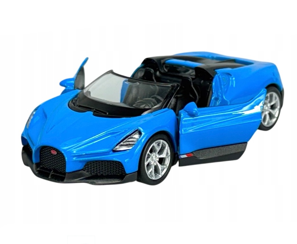 Welly Bugatti W16 Mistral modrý, 1:34-39