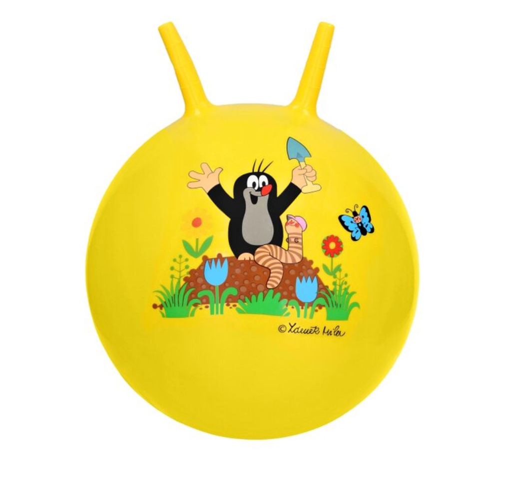 Skákací míč Krtek s úchytem, 40cm