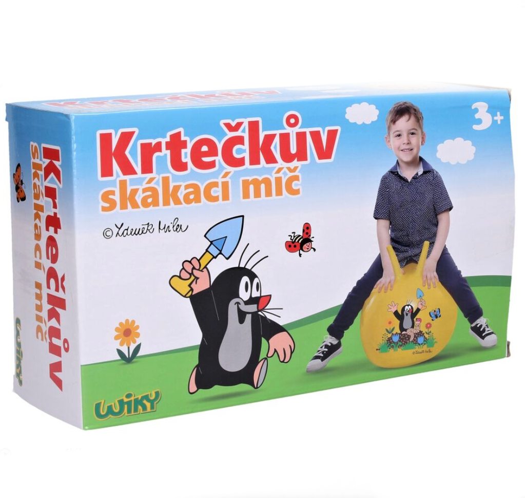 Skákací míč Krtek s úchytem, 40cm