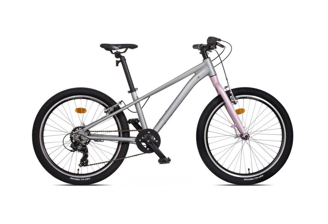 Mayo Dětské jízdní kolo 24" EGO FIT V, 7spd 2026 stříbrno-růžové