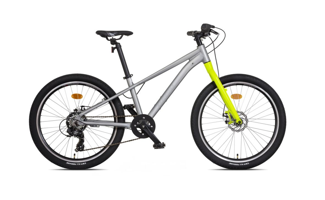 Mayo Dětské jízdní kolo 24" EGO FIT D, 7spd 2026 stříbrno-zelené