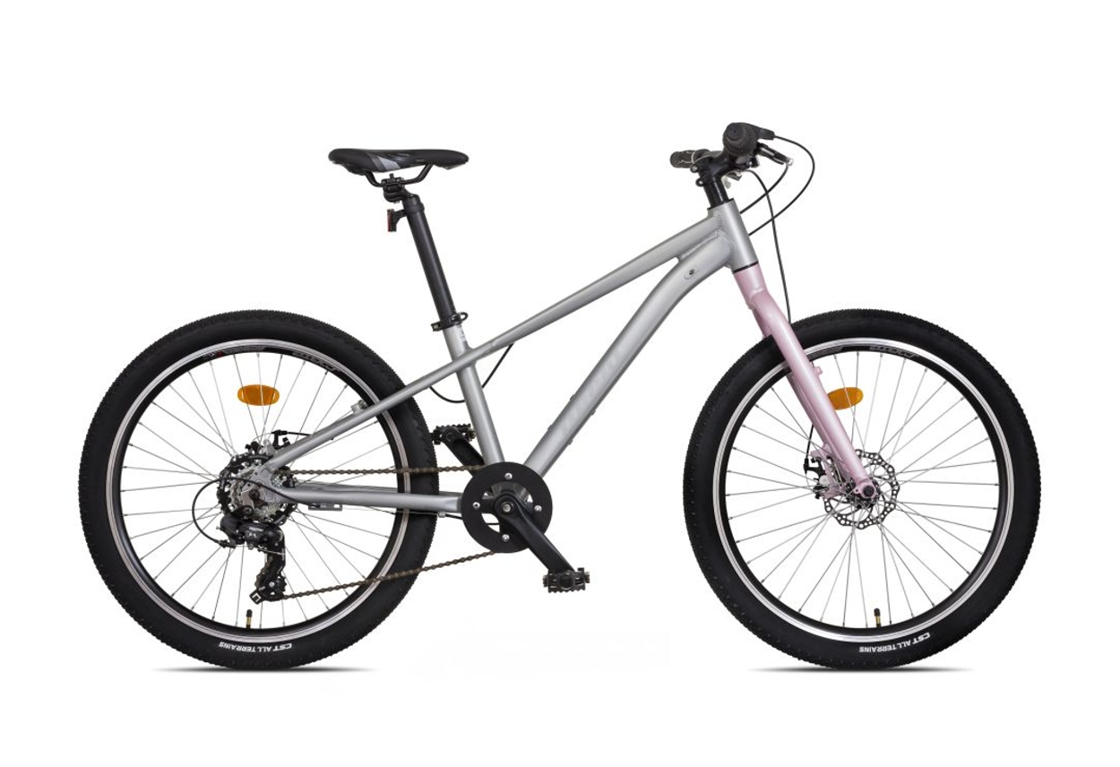 Mayo Dětské jízdní kolo 24" EGO FIT D, 7spd 2026 stříbrno-růžové