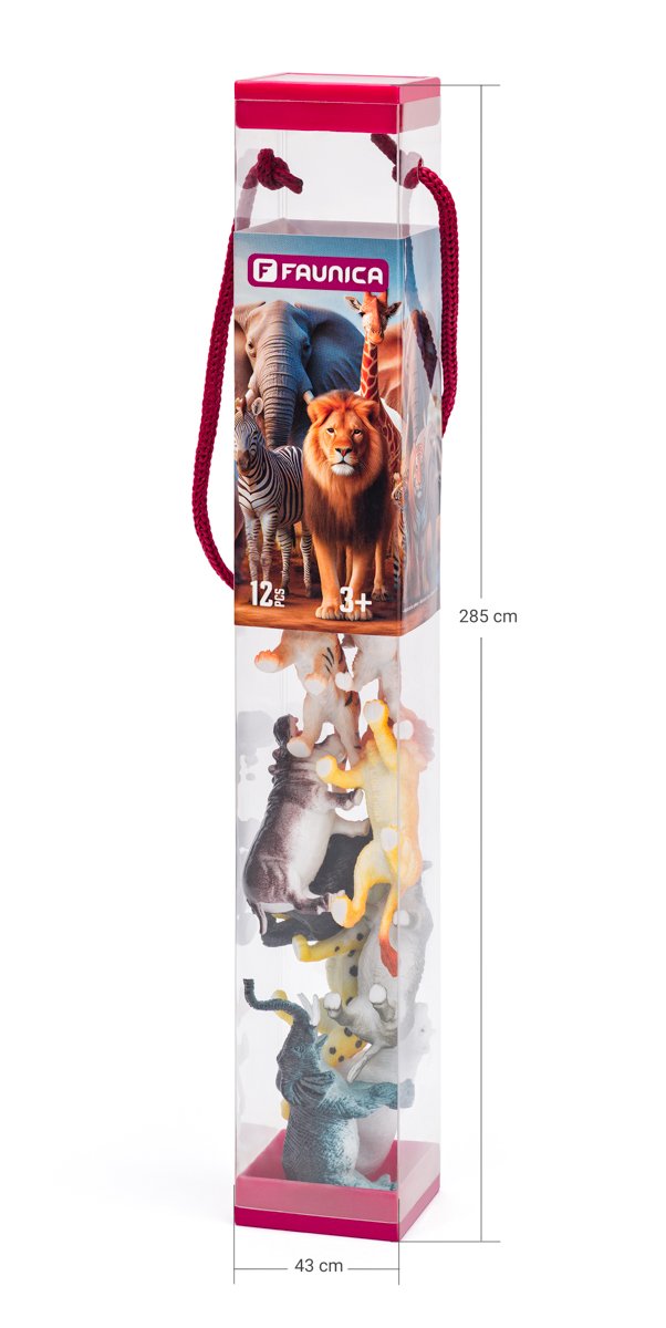 Faunika Zvířátka figurky v tubě - Safari