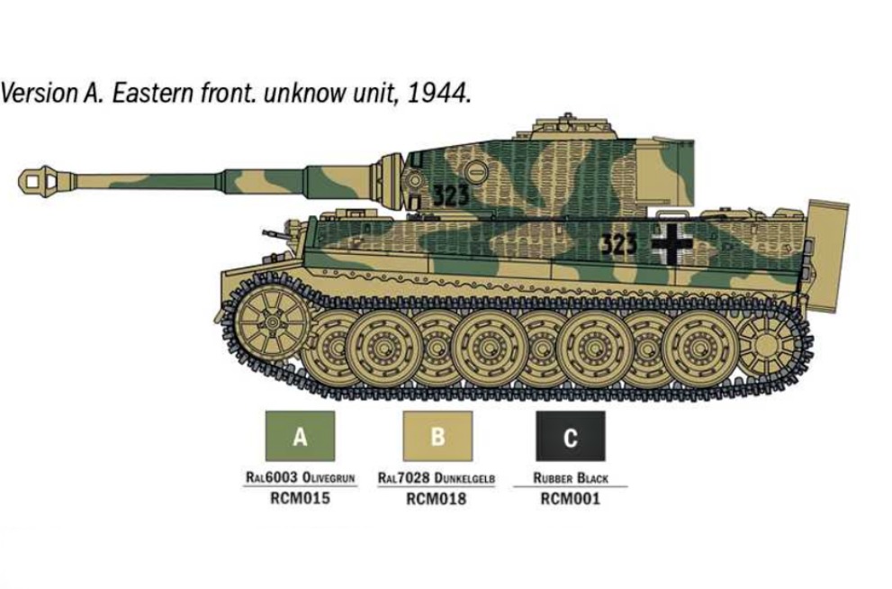 Model Set tank 75002 - Pz. Kpfw. VI Tiger I Ausf. E (1:56)