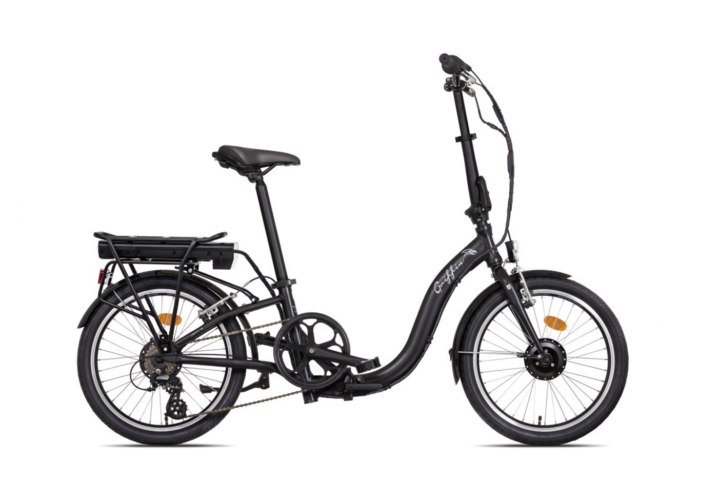 Liberty e-Griffin 20" 7spd Skládací elektrokolo 36V, 10,4 Ah, přední motor, černé