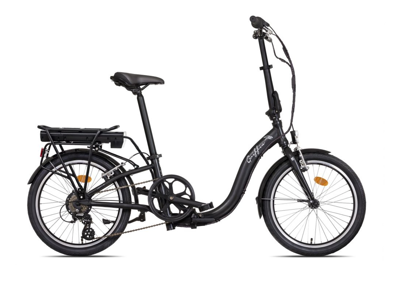 Liberty e-Griffin 20" 7spd Skládací elektrokolo 36V, 17,5 Ah, zadní motor, černé