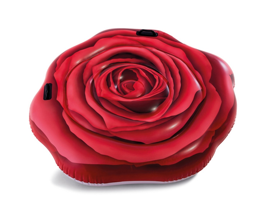 Intex Nafukovací lehátko, Rudá růže 137x132 cm