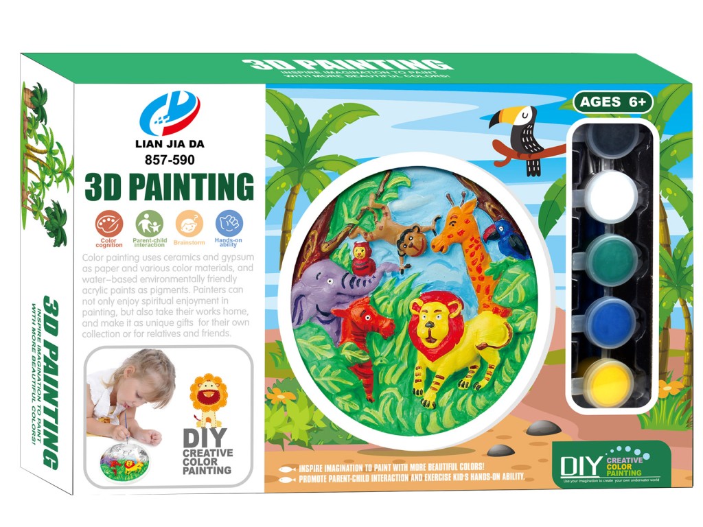 Alltoys 3D malování, divoká zvířata