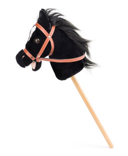 Faunica Hobby horse Baron, černý kůň na tyči se zvuky