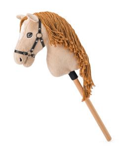 Faunica Hobby horse Gracia, béžová klisna na tyči, provázková hříva