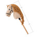 Faunica Hobby horse Gracia, béžová klisna na tyči, provázková hříva