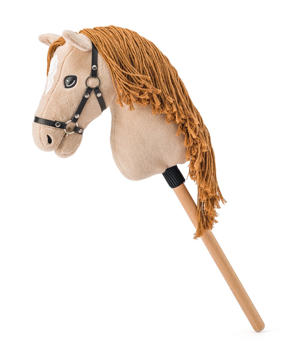 Faunica Hobby horse Gracia, béžová klisna na tyči, provázková hříva
