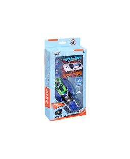 Wiky Auta vystřelovací set 4 ks, délka 7 cm 