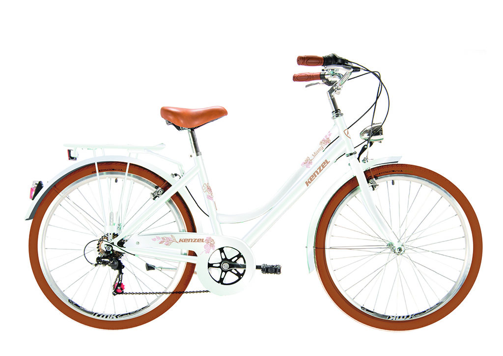 Kenzel jízdní kolo Missy Royal 6spd 26" 2026 bílo-hnědé