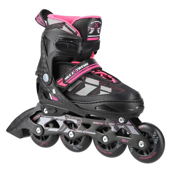 Nils Extreme NA11002 A Kolečkové brusle vel.L (39-42) růžové