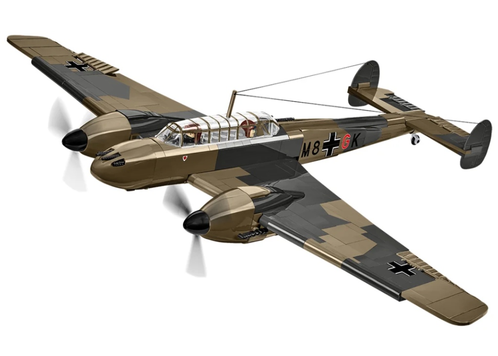 Cobi 5777 II WW Messerschmitt Bf 110C, 1:32, 578 k, 2 figurky