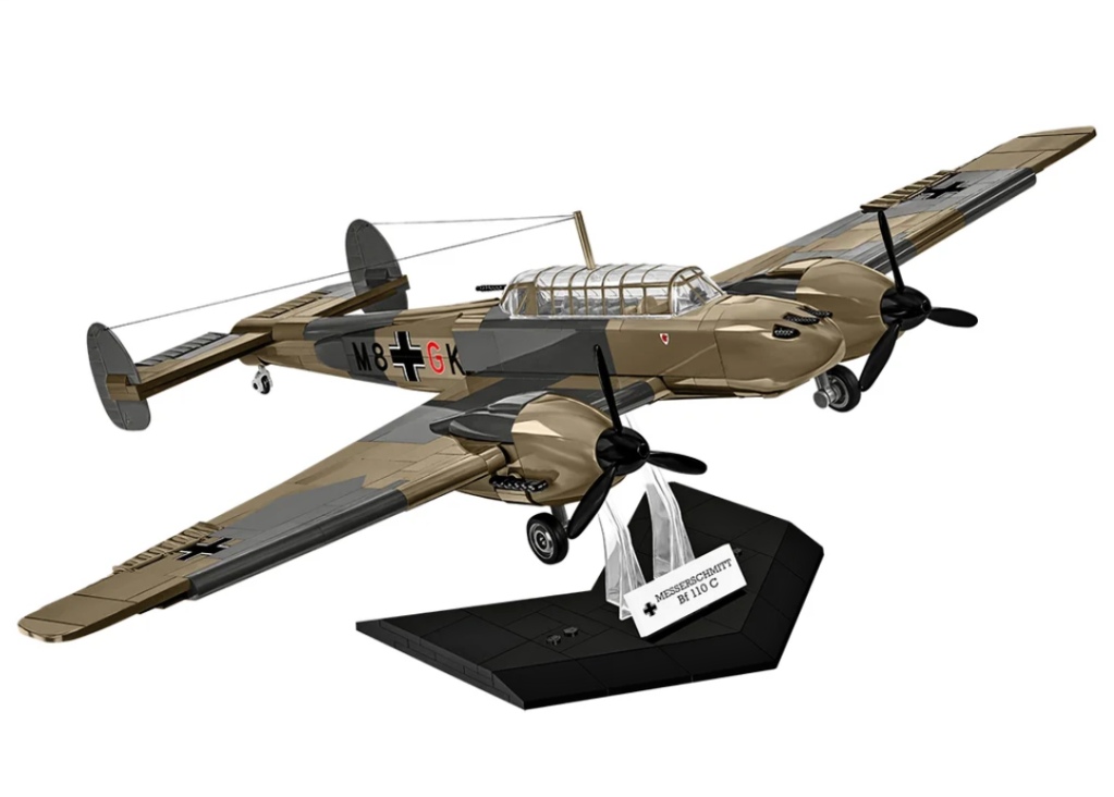 Cobi 5777 II WW Messerschmitt Bf 110C, 1:32, 578 k, 2 figurky