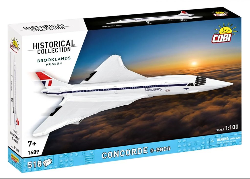 Cobi 1689 Concorde z Brooklands Museum, 1:100, 518 kostek