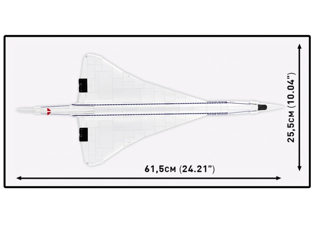 Cobi 1689 Concorde z Brooklands Museum, 1:100, 518 kostek