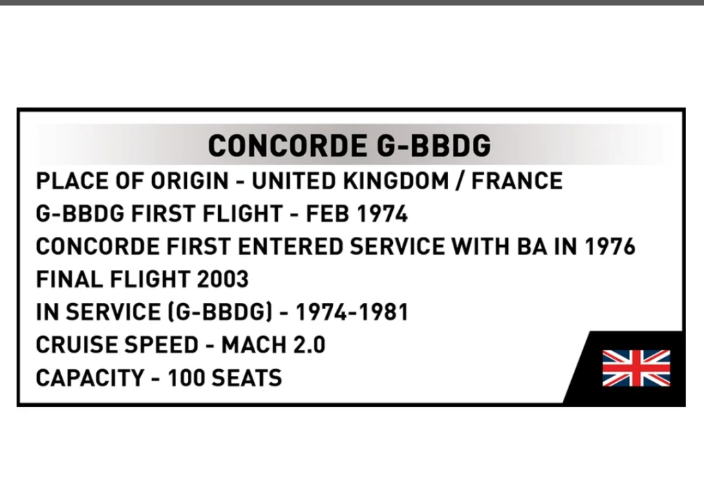 Cobi 1689 Concorde z Brooklands Museum, 1:100, 518 kostek
