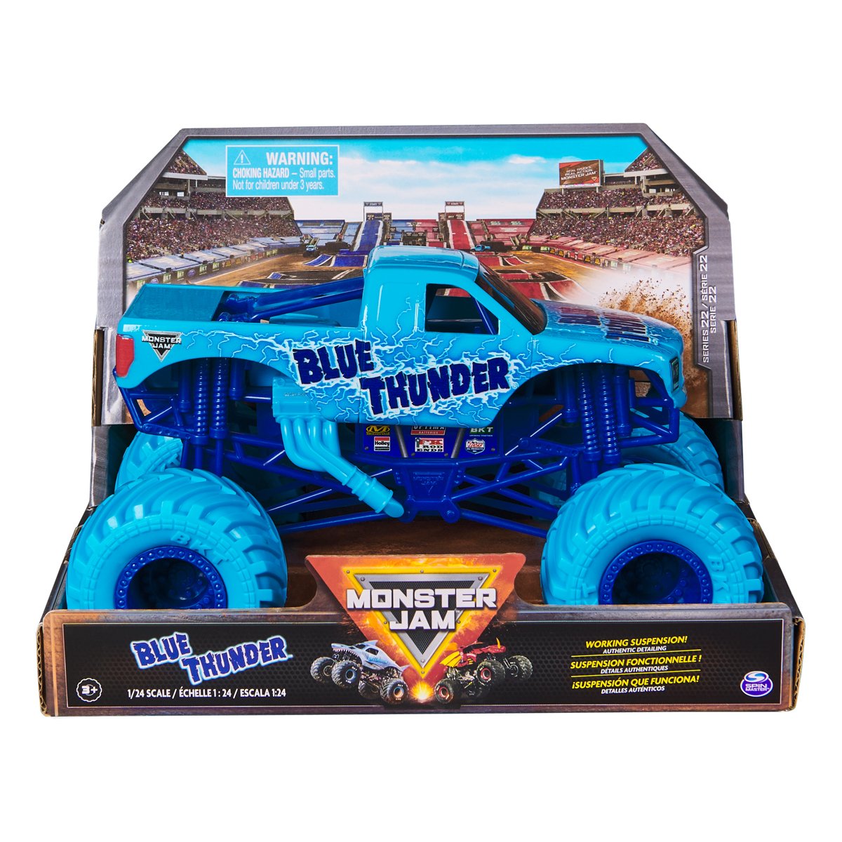 Monster Jam Monster truck Blue Thunder 1:24