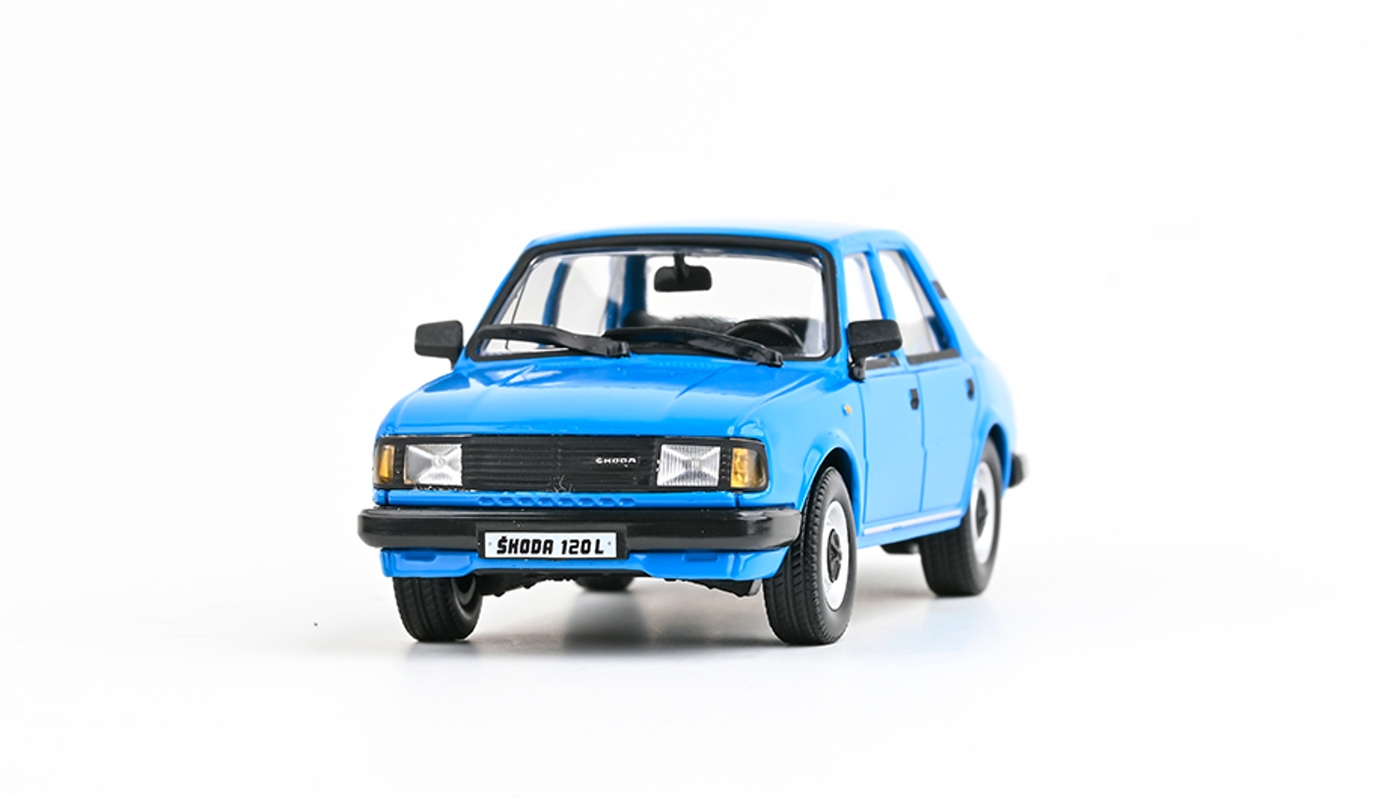 Abrex Škoda 120L (1984) Modrá Abrex 1:43