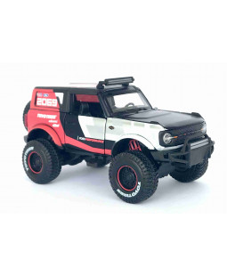 Maisto Ford Bronco 4x4 Rebels, stříbrno-červený