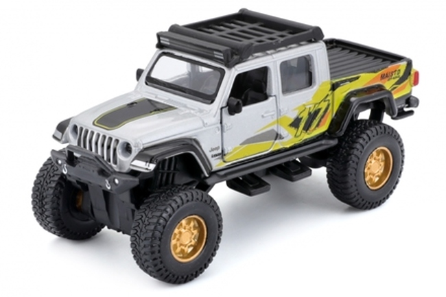 Maisto Jeep Gladiator 4x4 Rebels, stříbrný